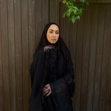 Tenue de prière - 100 % coton noir dentelle noir