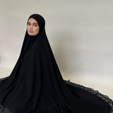 Tenue de prière - Noor Noire coton molleton
