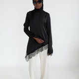 Haut à dentelle noir