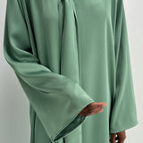 Robe en satin - Vert d’eau
