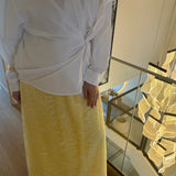 Jupe dentelle signature - Citron