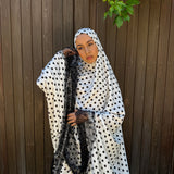 Tenue de prière - Polka dot classic bianca