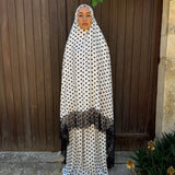 Tenue de prière - Polka dot classic bianca