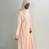 Kimono rose dentelle