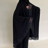 Tenue de prière - Noor Noire coton molleton