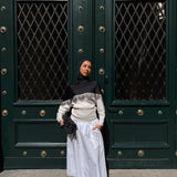 Liquid jersey lace hijab