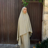 Tenue de prière - Lin Pistacchio