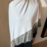 Jersey fringe hijab
