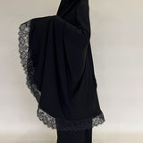 Tenue de prière - Noor Noire coton molleton