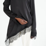 Haut à dentelle noir
