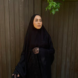 Tenue de prière - 100 % coton noir dentelle noir