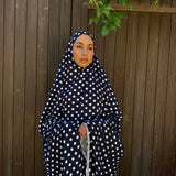 Tenue de prière - Polka blu notte