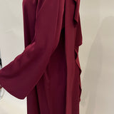 Robe en satin - Bordeau profond