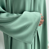 Robe en satin - Vert d’eau