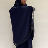 Tenue de prière - Noor bleu coton épais molleton