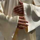 Robe en satin - Golden butter