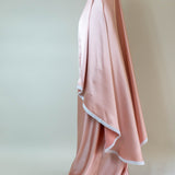 Tenue de prière en satin premium - Rose poudré
