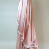 Tenue de prière en satin premium - Rose poudré