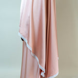 Tenue de prière en satin premium - Rose poudré