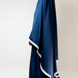 Tenue de prière en satin premium - Azur foncé