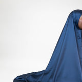 Tenue de prière en satin premium - Azur foncé