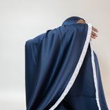 Tenue de prière en satin premium - Azur foncé