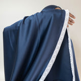 Tenue de prière en satin premium - Azur foncé