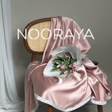 Tenue de prière en satin premium - Rose poudré