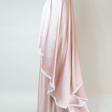 Tenue de prière en satin premium - Rose poudré