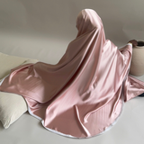 Tenue de prière en satin premium - Rose poudré