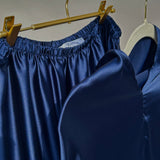 Tenue de prière en satin premium - Azur foncé